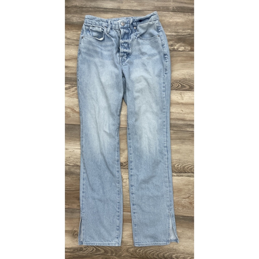 Good American Good Boy 6/28 Indigo Button Fly